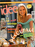 Rivista Buone Idee, decoupage e ceramica a freddo: targhette