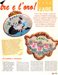 Rivista Buone Idee, decoupage e ceramica a freddo: targhette